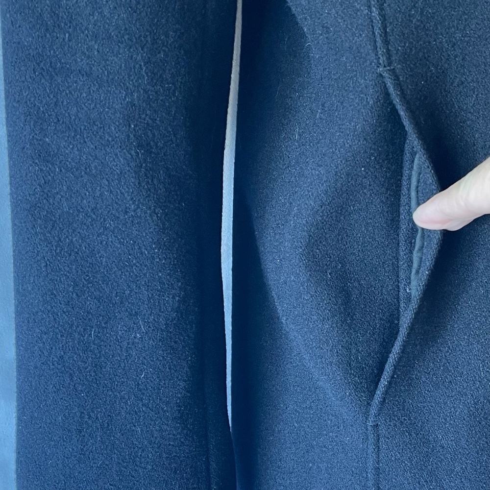 REISS Wool Blend Asymmetrical Zipper Coat - Picture 8 of 14
